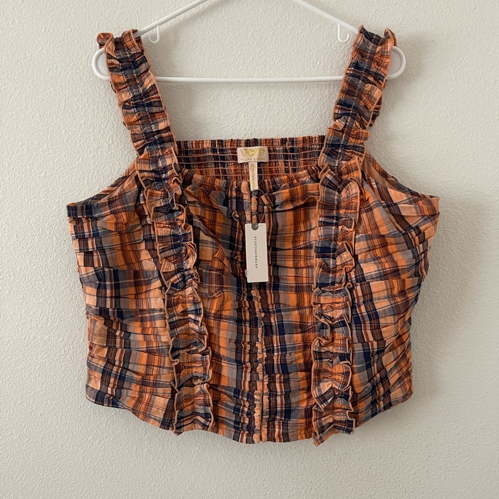 Anthropologie Ruffled Top - Picture 2 of 11